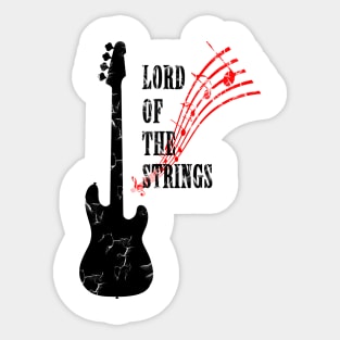 Guitar, Lord Of The Strings Sticker